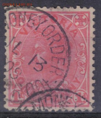 Австралия Виктория 1901г 1р до 8.07 22.00мск - Австралия Виктория 1901г 1р №1