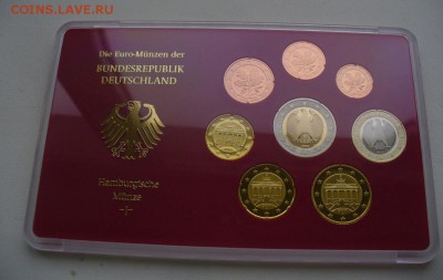 Наборы евро ПРУФ - Набор евро ПРУФ Германия 2004 J - Гамбург 2