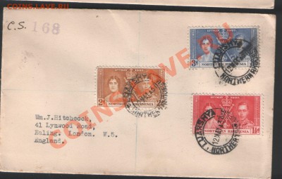 Коронация Георга 6-го 1937г 5 конвертов и марки Антигуа - Коронация.JPG 03.JPG