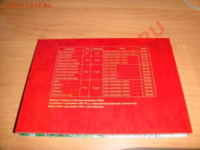 Альбом для монет Красная книга - 2
