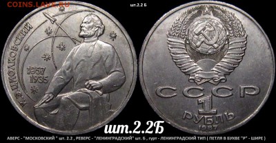 1 рубль ЦИОЛКОВСКИЙ шт.2,2Б - RfukYUAKrdo