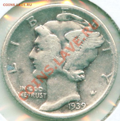 L30 Mercury Dime США 1939 F до 28.11 в 22°° - L30 USA DIME 1939 F_1