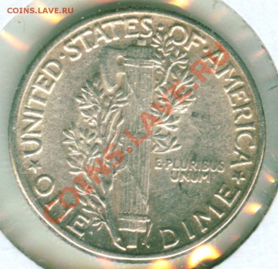 L31 Mercury Dime США 1945 VF-EF до 28.11 в 22°° - L31 USA DIME 1945 VF-EF_2