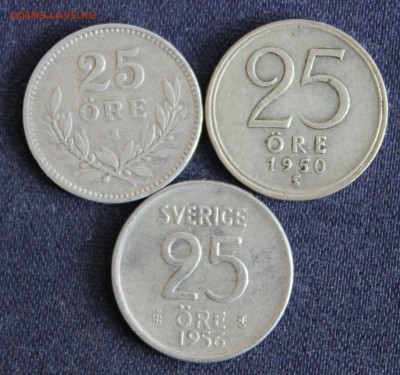 С 1 руб. ШВЕЦИЯ 25 эре 1918г.,1950г.,1956г.  до 14.07. в 22 - IMG_2534.JPG
