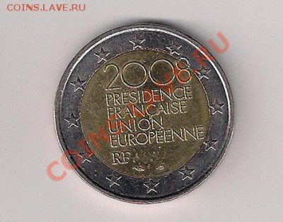 2 евро ЮБИЛЕЙНАЯ Франция Председательство в ЕСдо 23.00 28.11 - 2 е фр