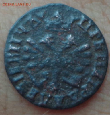 полушка 1707год Петр 1 - DSC07373.JPG