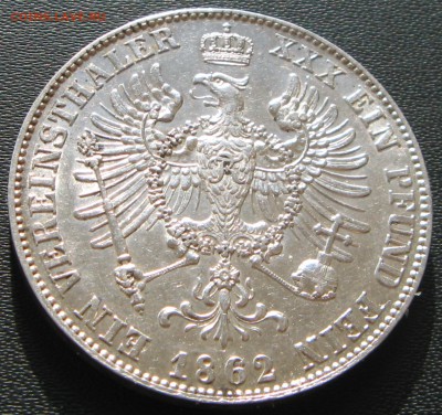 1 талер 1862 Пруссия - реверс