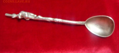 СЕРЕБРО-Ложка чайная ,,Медведь сидит на дереве ,, 84 проба - DSC04561.JPG