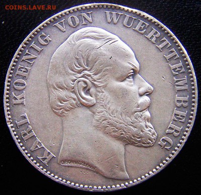 Германия. Вюртемберг_"победный" талер 1871; до 11.07_22.00мс - 12431