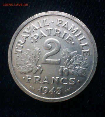2 франка Франции 1943,до 14.07 - XGUUgUWNqcU