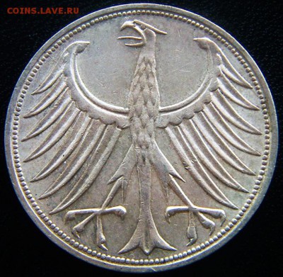 ФРГ_5 марок 1967(G). Серебро; до 12.07_22.04мск - 12452