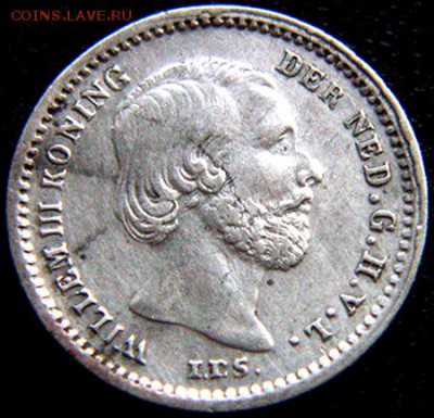 Нидерланды_5 центов 1859. Серебро; до 12.07_22.40мск - 10683