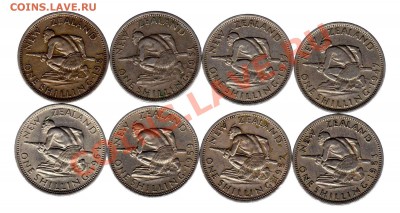 Новая Зеландия, разные номиналы 1933-1964 г.г. - шил.1