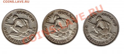 Новая Зеландия, разные номиналы 1933-1964 г.г. - ш. сереб.1
