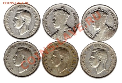 Новая Зеландия, разные номиналы 1933-1964 г.г. - п-к.33-44