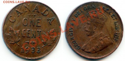 L21 1¢ 1942 Канада до 27.11 в 22°° - Bonus 1c Canada 1933 for L21 1c 1942_3