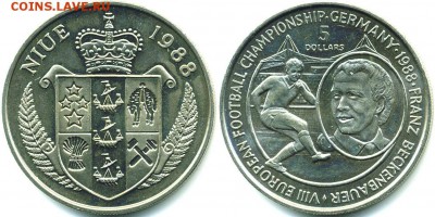 НИУЭ 5$ Чемпионат Европы по футболу, ФРГ 1988 - 547d674ec6c3c