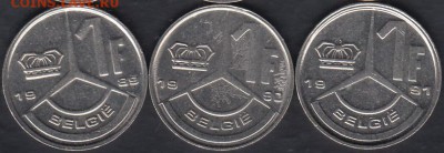 Бельгия 1 франк 1989-1991 Фл. до 14.07.2016 21-00 - 002 а