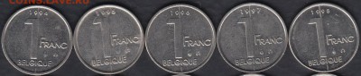 Бельгия 1 франк 1994-1998 Фр. до 14.07.2016 21-00 - 003 а