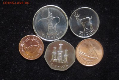 Арабские Эмираты набор 5 монет до 18,07,16 - ОАЭ.JPG