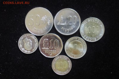 Эквадор набор 7 монет до 18,07,16 - Эквадор.JPG