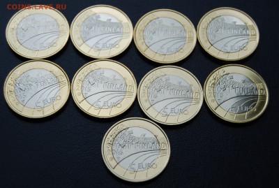 5 евро, Финляндия 2015-16 Спорт. 9 монет,UNC  20.07.16 22-00 - DSC_0742.JPG