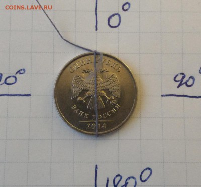 1 рубль 2011,2012,2014г. повороты около 90 градусов.До 19.07 - 2014-1
