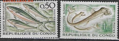 Марки Африки. Республика Конго. Рыбы*** - Марки Африки. Республика Конго