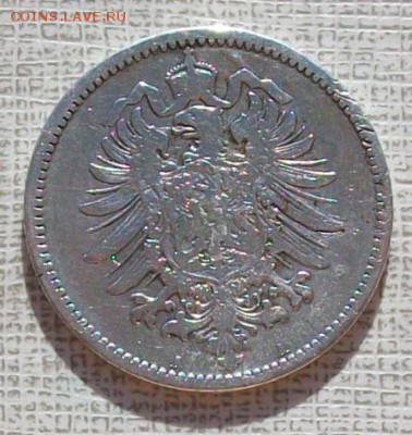 Германия, 1 марка 1873 г А, до 22 час.30 мин.17.07.2016 г. - ф14