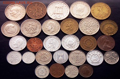 56 разных зарубежных монет (см. описание). До 15.07_22.20мс - 1