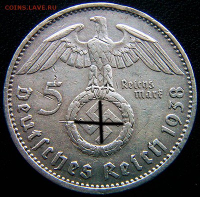 Германия. 3-й Рейх_5 рейхсмарок 1938(А); до 16.07_22.04мск - 12362
