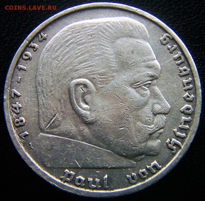 Германия. 3-й Рейх_5 рейхсмарок 1938(А); до 16.07_22.04мск - 12363