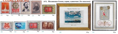 СССР 1972-1973. ФИКС - 1.1972. Блоки, марки