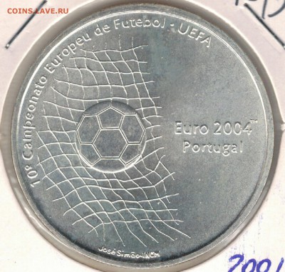 Ag ПОРТУГАЛИЯ 1000 ЭСКУДО 2001 ФУТБОЛ до 22.07 в 22ч (В464) - 5-пор1000