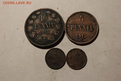 ДЛЯ ФИНЛЯНДИИ 10,5,1 PENNIA 4 МОНЕТЫ - Изображение 774