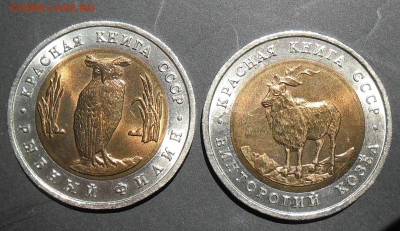 Красная книга-91, 2 монеты, до 22-00 20.07.2016 - 91-r