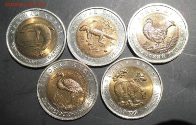 Красная книга-93, 5 монет, до 22-00 20.07.16 - 93-r1