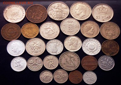 53 разные зарубежные монеты (см. описание). До 17.07_22.00мс - 1