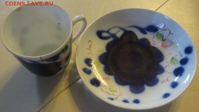 фарфоровый чашка и блюдце, оценка - DSC04838