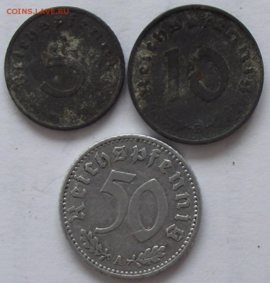 67 монет Германии от Рейха и позже,от 1 пф.до 5 марок,21.07 - DSCF2351.JPG