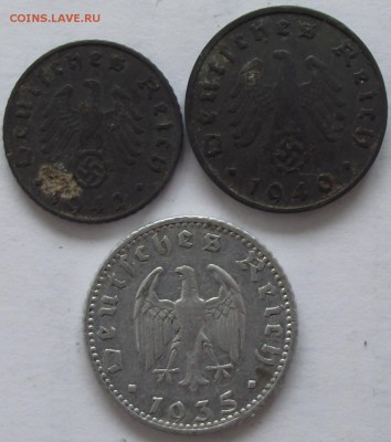 67 монет Германии от Рейха и позже,от 1 пф.до 5 марок,21.07 - DSCF2352.JPG