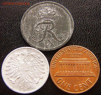 3 отличные зарубежные монеты 1951-59-61; до 18.07_22.48мск - 10372