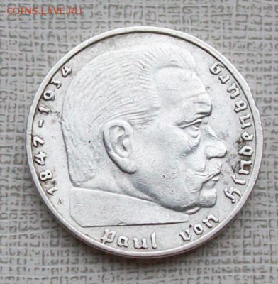 2 марки 1939 г. Гинденбург,Рейх. До 22 час.30 мин. 21.07.201 - ф20 м