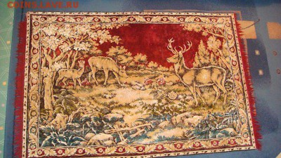 Оленья Семья плюшевый ковер из СССР 1970-е 19-10 26.07 - 1453969474175_bulletin