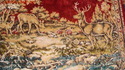 Оленья Семья плюшевый ковер из СССР 1970-е 19-10 26.07 - 1453969443750_bulletin