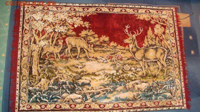 Оленья Семья плюшевый ковер из СССР 1970-е 19-10 26.07 - 1453969442801_bulletin