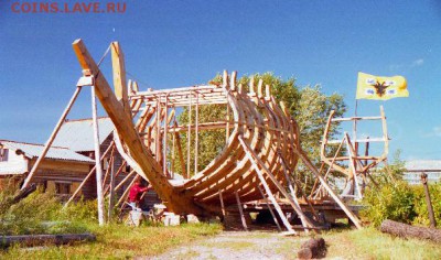 Строительство в наше время. Строительства в Петербурге копии парусника петровской эпохи-фрегата «Штандарт». - 001 (1)
