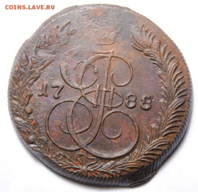 5 копеек 1788 КМ, старый орёл - 5 копеек 1788 км 1