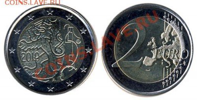 Ценник на памятные 2 евро монеты - 966438