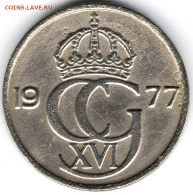 Швеция. 50 эре 1977 г. до 24.00 27.07.16 г. - 2ИНО23